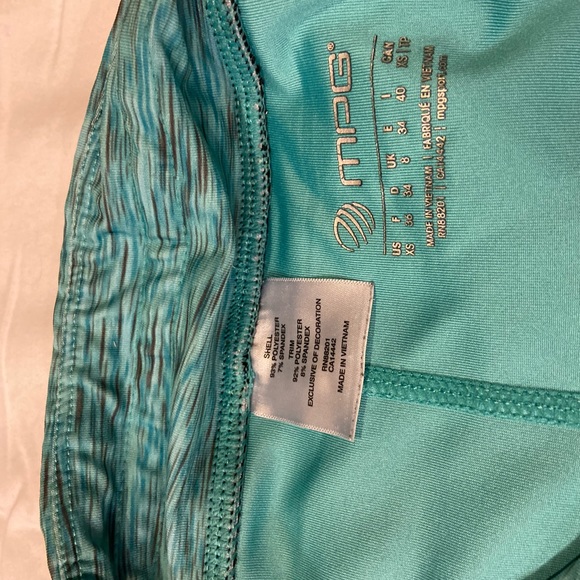 teal and black Athletic shorts - Picture 2 of 4